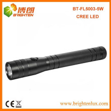 Vente en vrac en usine CE ROHS High Lumen Cellule C à sec à piles en métal 5W LED Cree Flashlight Review